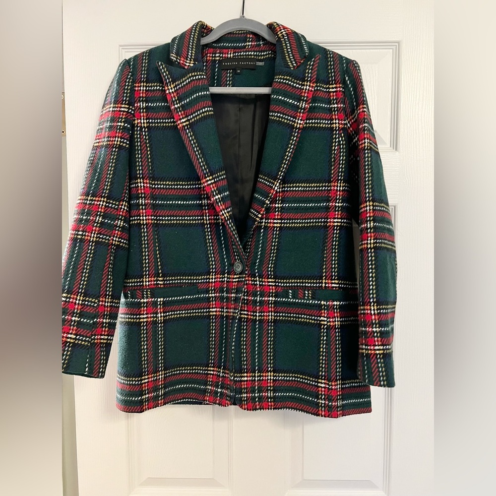 Holiday Plaid Blazer